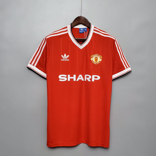 Camiseta Manchester United Local 1983 Hombre (Retro) - Versión Hincha