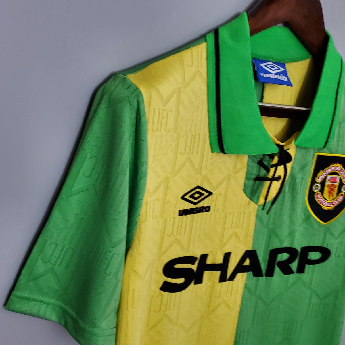 Camiseta Manchester United Ii 92/94 Hombre (Retro) - Versión Hincha