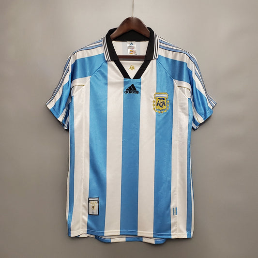 Camiseta Argentina I 98/99 Hombre (Retro) - Versión Hincha