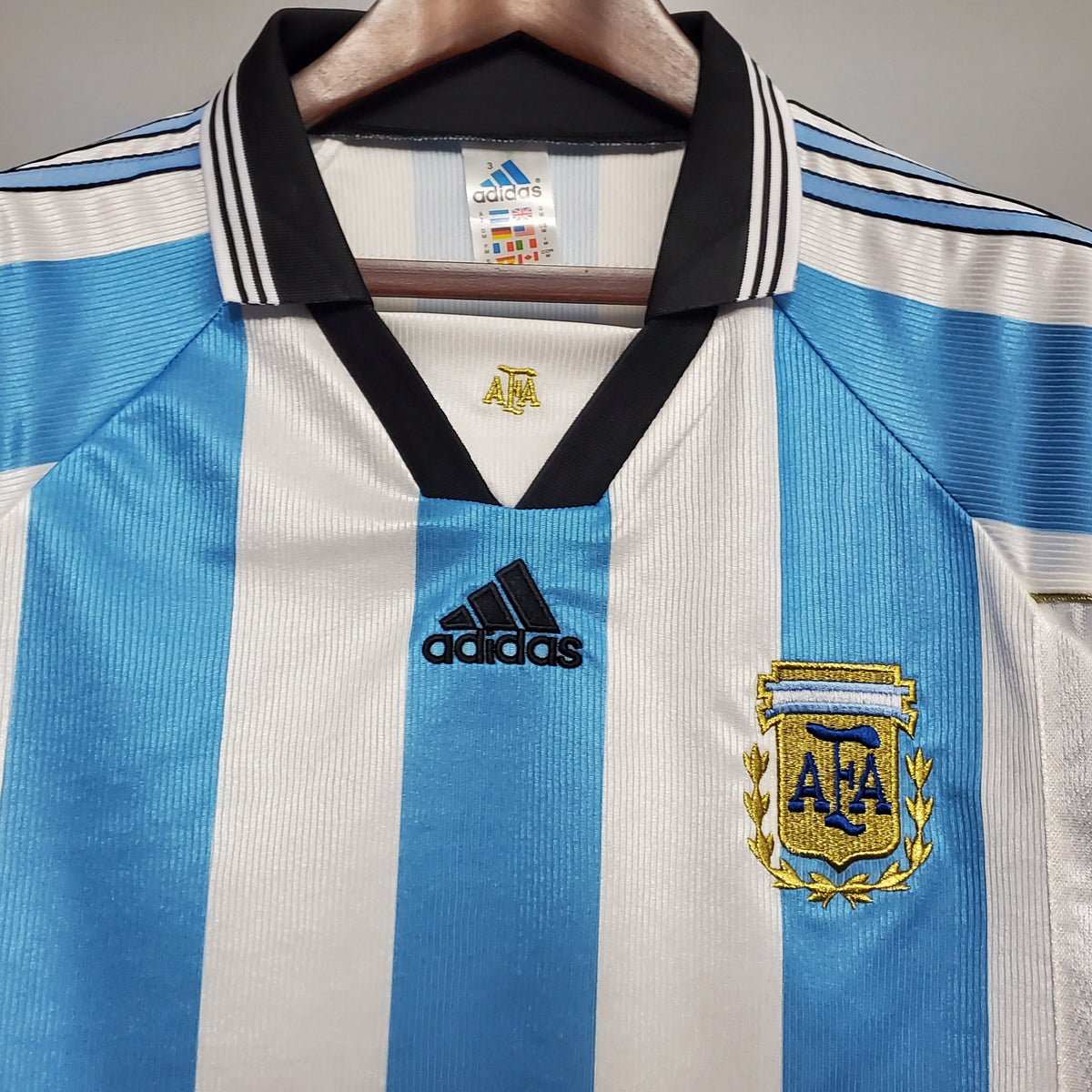 Camiseta Argentina I 98/99 Hombre (Retro) - Versión Hincha
