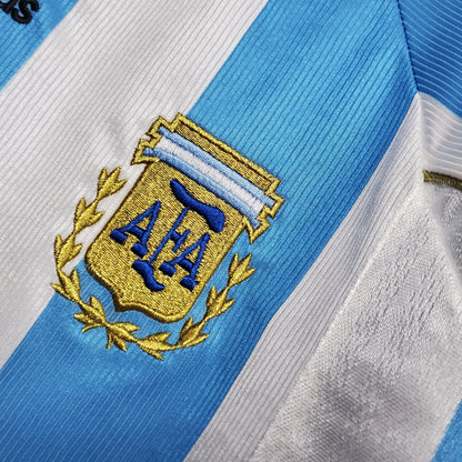 Camiseta Argentina I 98/99 Hombre (Retro) - Versión Hincha