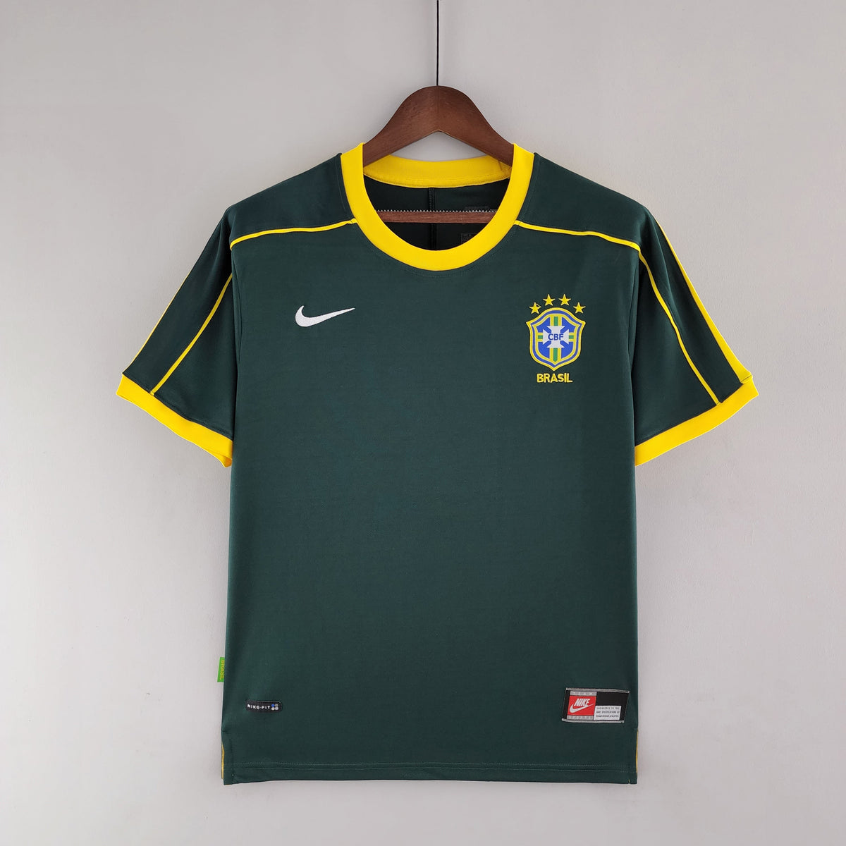 Camiseta Brasil Portero I 98/99 Hombre (Retro) - Versión Hincha