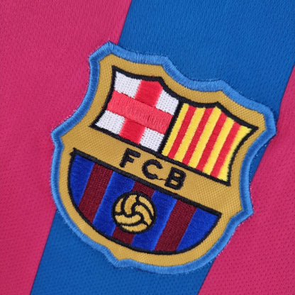 Camiseta Barcelona I 05/06 Hombre (Retro) Manga Larga - Versión Hincha