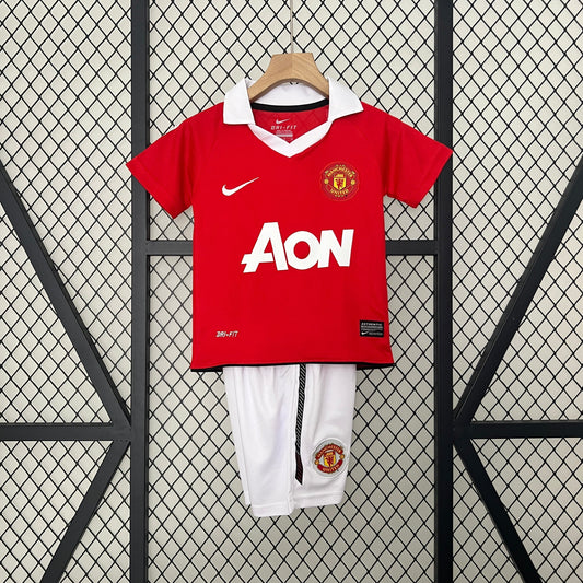 Conjunto Infantil Manchester United I 10/11 Conjunto Infantil (Retro)