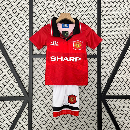 Conjunto Infantil Manchester United I 94/96 Conjunto Infantil (Retro)
