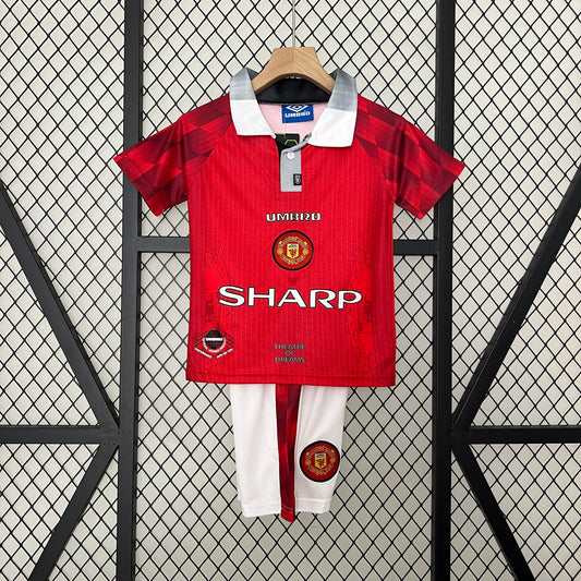 Conjunto Infantil Manchester United I 96/97 Conjunto Infantil (Retro)