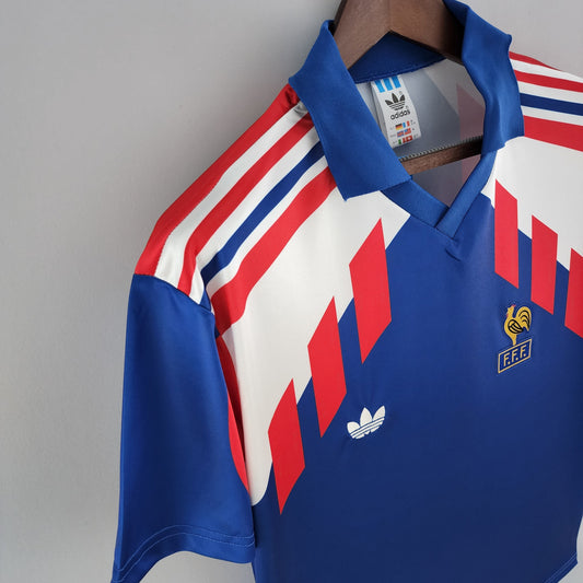 Camiseta Francia I 88/89 Hombre (Retro) - Versión Hincha