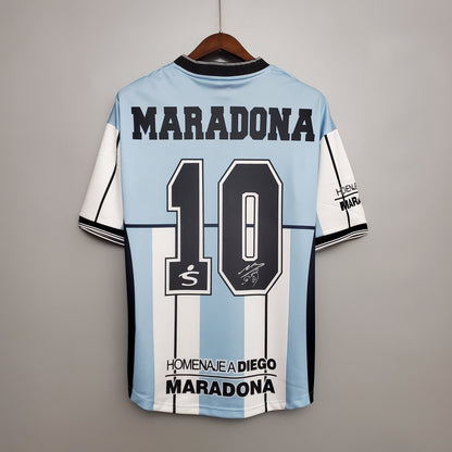 Camiseta Argentina Edición Comemorativa Local 2001 Hombre (Retro) - Versión Hincha