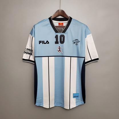 Camiseta Argentina Edición Comemorativa Local 2001 Hombre (Retro) - Versión Hincha
