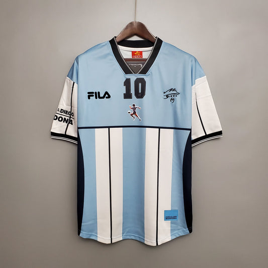 Camiseta Argentina Edición Comemorativa Local 2001 Hombre (Retro) - Versión Hincha