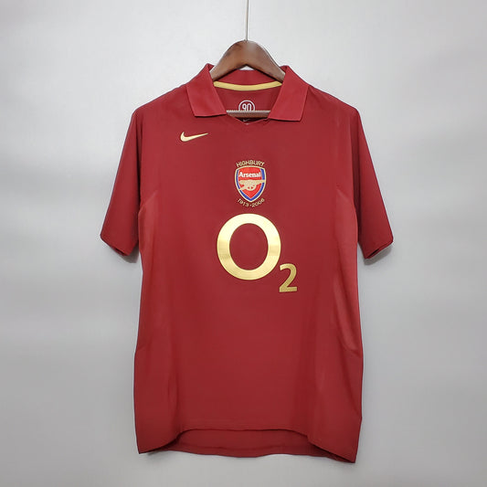 Camiseta Arsenal 05/06 Ii Hombre (Retro) - Versión Hincha
