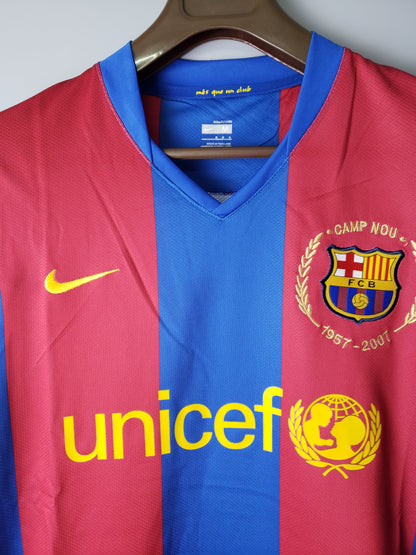 Camiseta Barcelona I 07/08 Hombre (Retro) - Versión Hincha