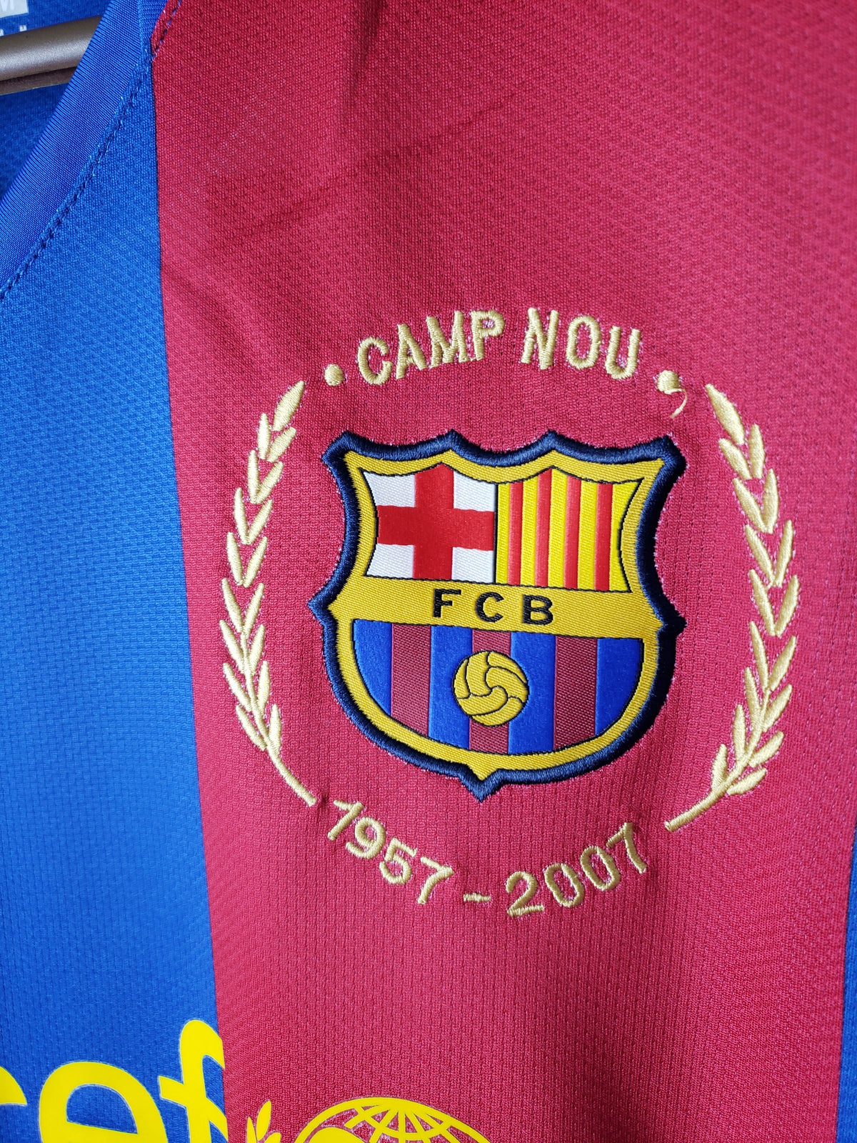 Camiseta Barcelona I 07/08 Hombre (Retro) - Versión Hincha