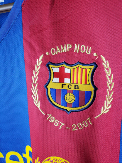 Camiseta Barcelona I 07/08 Hombre (Retro) - Versión Hincha