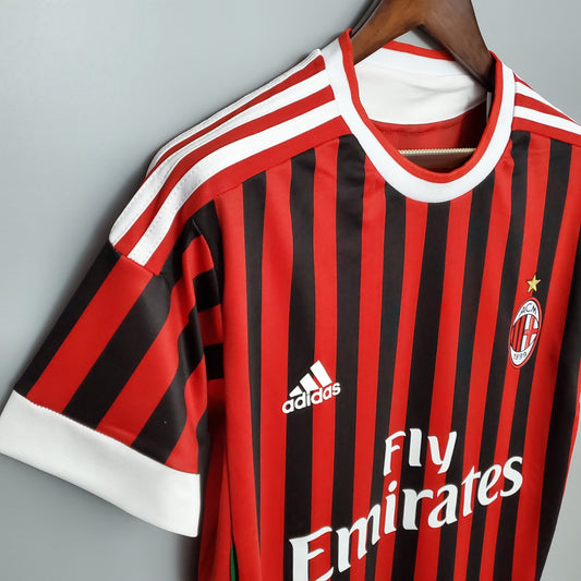 Camiseta Milan Xii 11/12 Hombre (Retro) - Versión Hincha