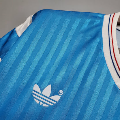 Camiseta Olympique Marseille Visitante 1990 Hombre (Retro) - Versión Hincha