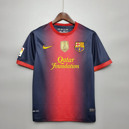 Camiseta Barcelona I 12/13 Hombre (Retro) - Versión Hincha