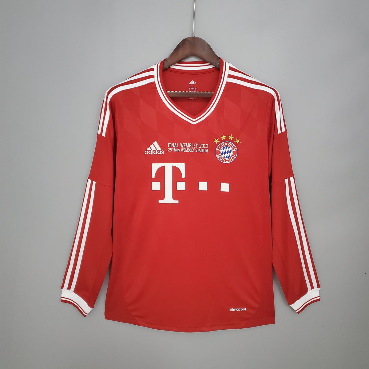 Camiseta Bayern De Munich Local 2013 Hombre (Retro) Manga Larga - Versión Hincha