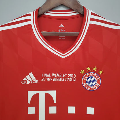 Camiseta Bayern De Munich Local 2013 Hombre (Retro) Manga Larga - Versión Hincha