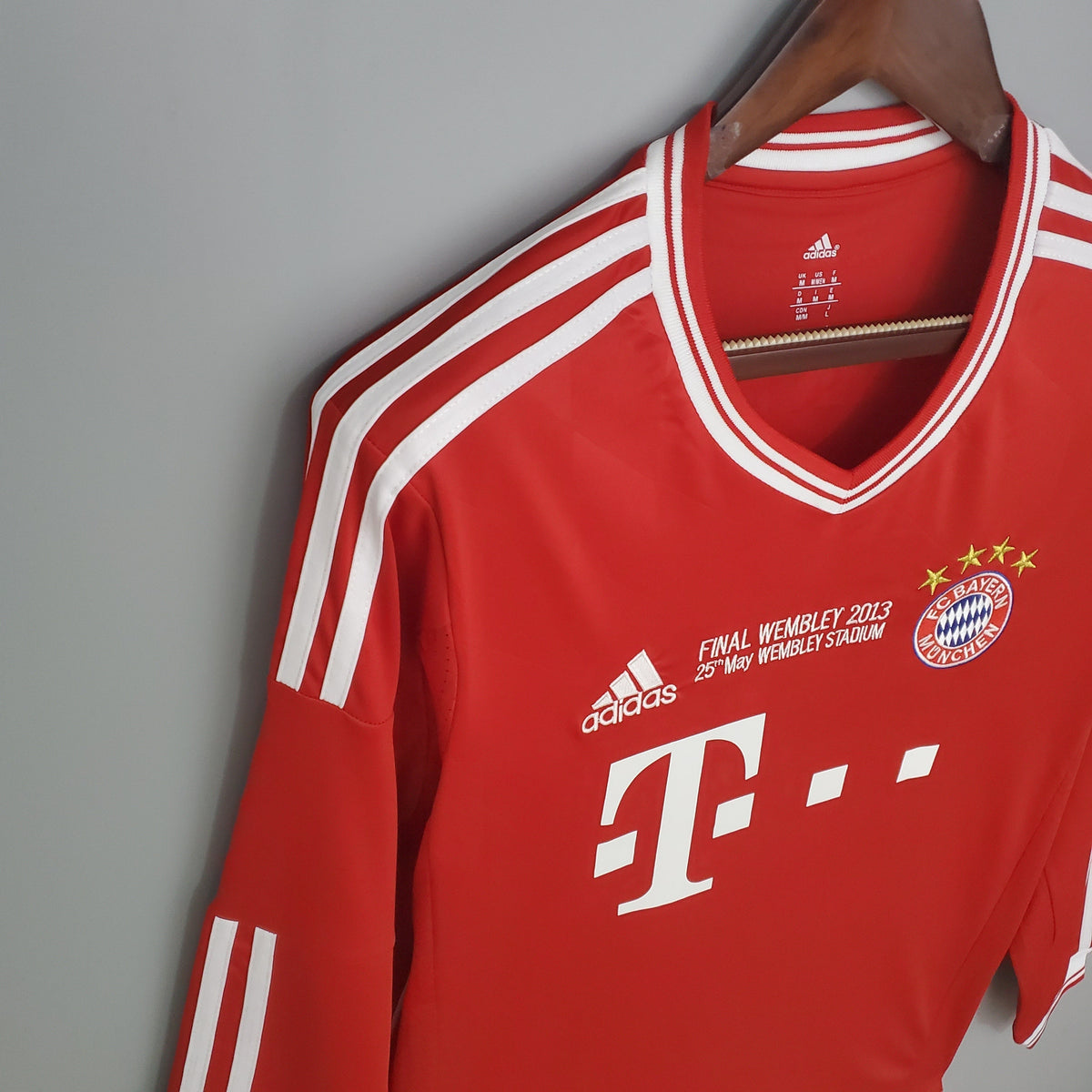 Camiseta Bayern De Munich Local 2013 Hombre (Retro) Manga Larga - Versión Hincha