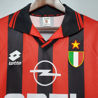 Camiseta Milan Ii 96/97 Hombre (Retro) - Versión Hincha