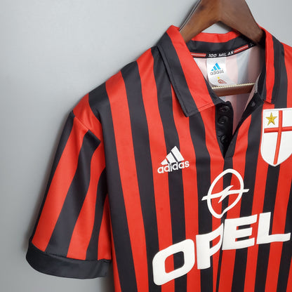 Camiseta Milan Xvi 99/00 Hombre (Retro) - Versión Hincha