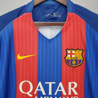 Camiseta Barcelona I 16/17 Hombre (Retro) - Versión Hincha