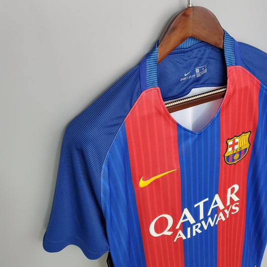 Camiseta Barcelona I 16/17 Hombre (Retro) - Versión Hincha
