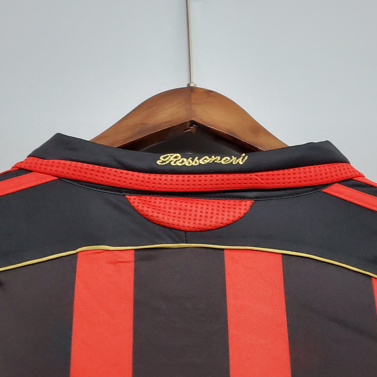 Camiseta Milan V 06/07 Hombre (Retro) Manga Larga - Versión Hincha