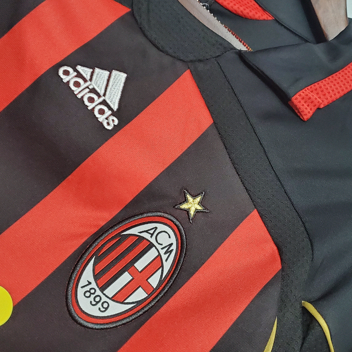 Camiseta Milan V 06/07 Hombre (Retro) - Versión Hincha