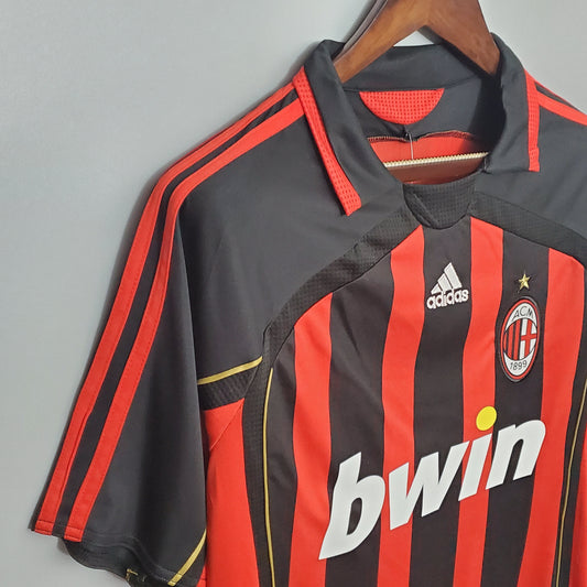 Camiseta Milan V 06/07 Hombre (Retro) - Versión Hincha