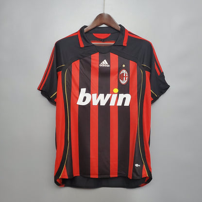 Camiseta Milan V 06/07 Hombre (Retro) - Versión Hincha