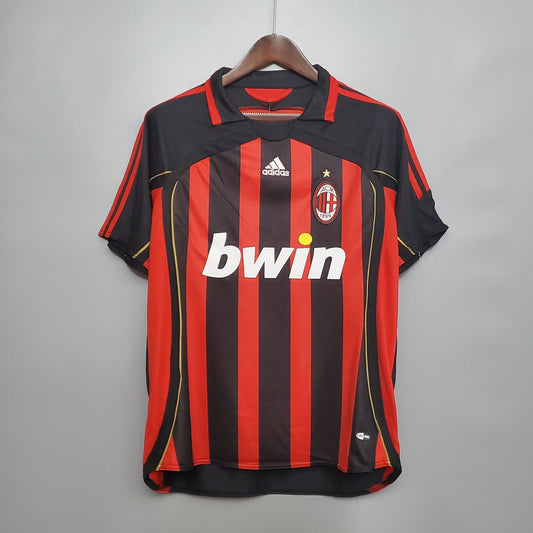 Camiseta Milan V 06/07 Hombre (Retro) - Versión Hincha