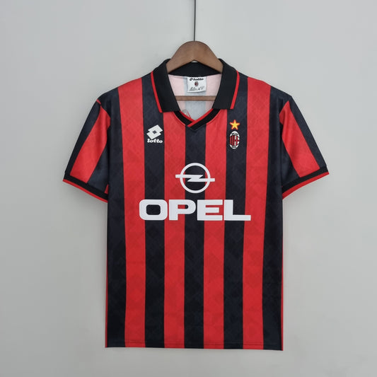 Camiseta Milan Vii 95/96 Hombre (Retro) - Versión Hincha