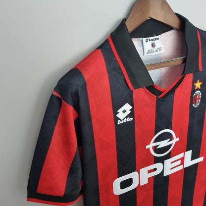 Camiseta Milan Vii 95/96 Hombre (Retro) - Versión Hincha