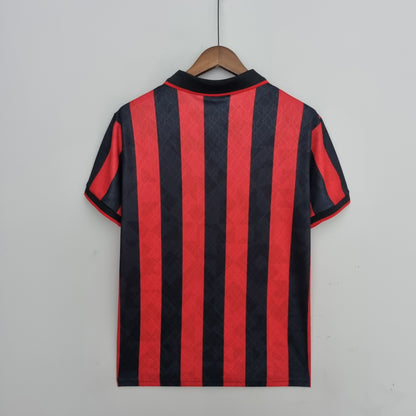 Camiseta Milan Vii 95/96 Hombre (Retro) - Versión Hincha