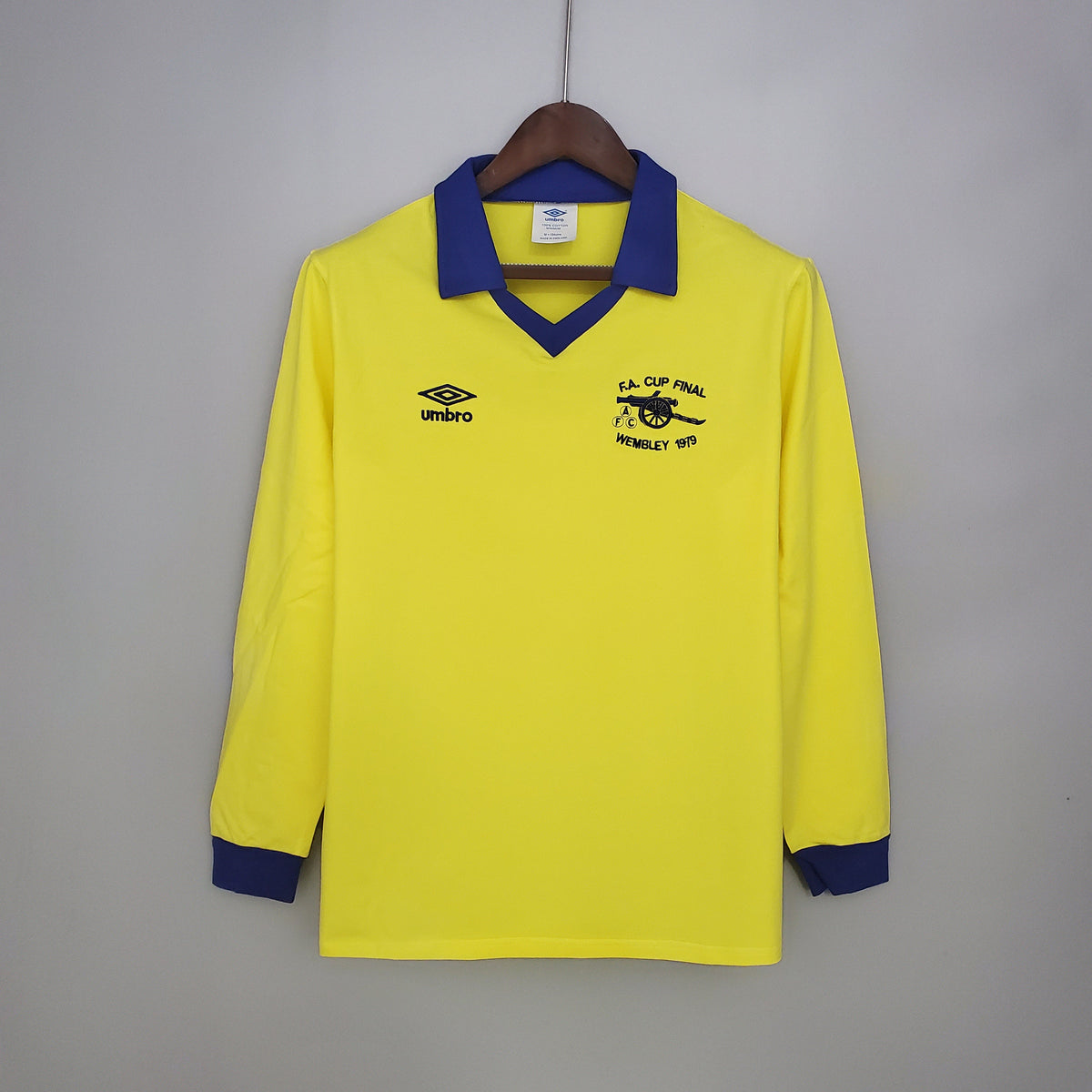 Camiseta Arsenal I 71/79 Hombre (Retro) Manga Larga - Versión Hincha