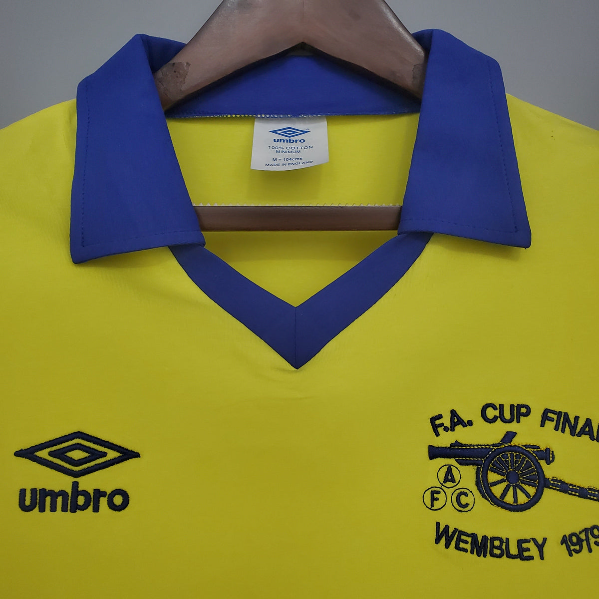Camiseta Arsenal I 71/79 Hombre (Retro) Manga Larga - Versión Hincha