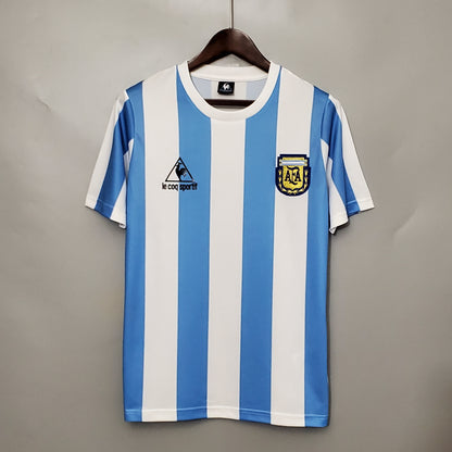 Camiseta Argentina I 86/87 Hombre (Retro) - Versión Hincha
