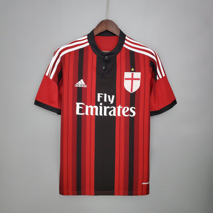 Camiseta Milan Xi 14/15 Hombre (Retro) - Versión Hincha