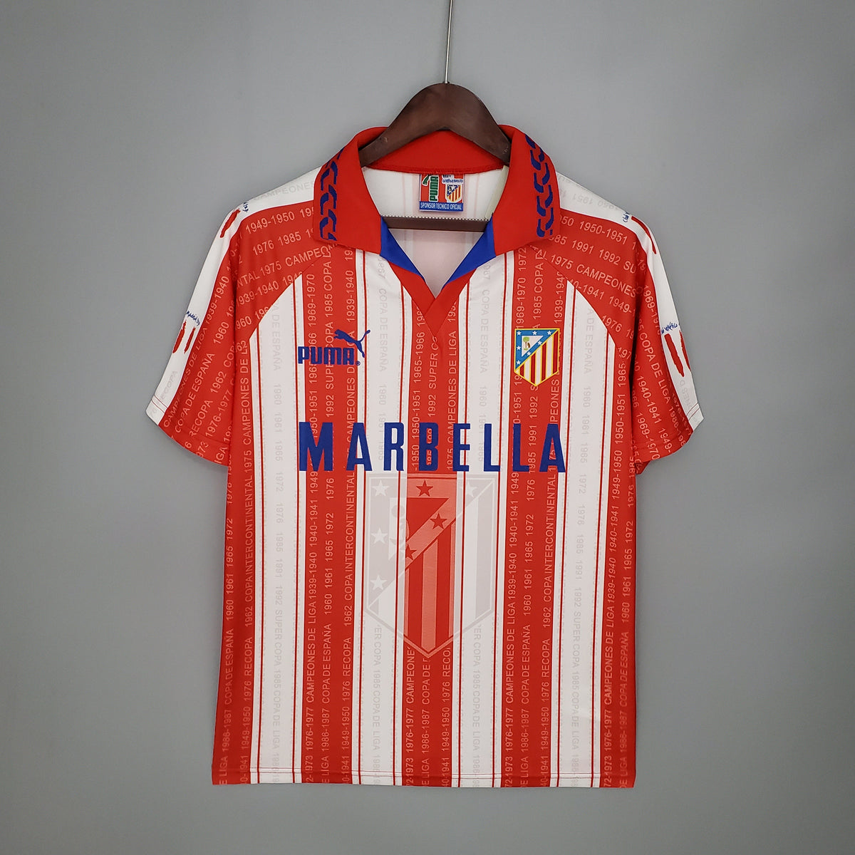 Camiseta Atlético De Madrid I 95/96 Hombre (Retro) - Versión Hincha