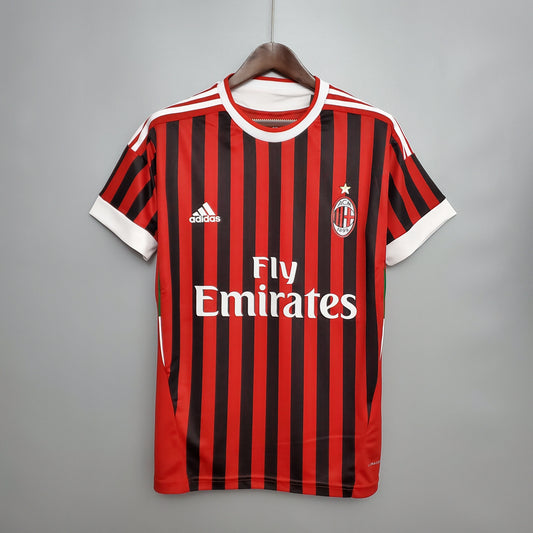 Camiseta Milan Xii 11/12 Hombre (Retro) - Versión Hincha