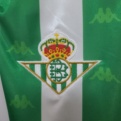 Camiseta Real Betis I 95/97 Hombre (Retro) Manga Larga - Versión Hincha