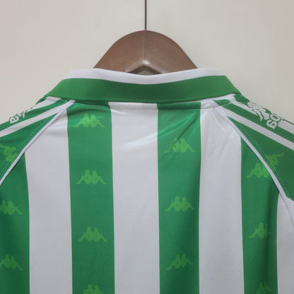 Camiseta Real Betis I 95/97 Hombre (Retro) Manga Larga - Versión Hincha