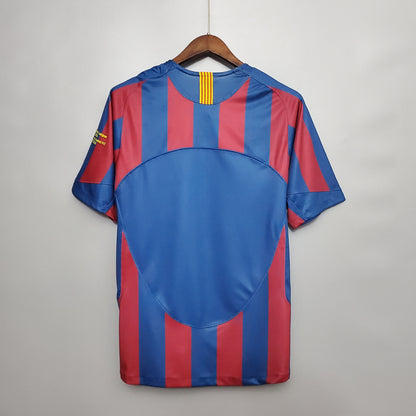Camiseta Barcelona Local 2006 Uefa Hombre (Retro) - Versión Hincha