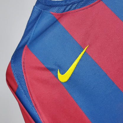 Camiseta Barcelona Local 2006 Uefa Hombre (Retro) - Versión Hincha