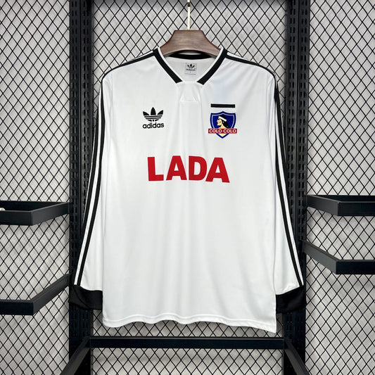 Camiseta Colo-Colo Local 1991 Hombre (Retro Manga Larga) - Versión Hincha