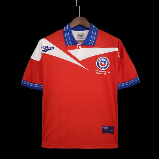 Camiseta Chile Local 1998 Hombre (Retro) - Versión Hincha