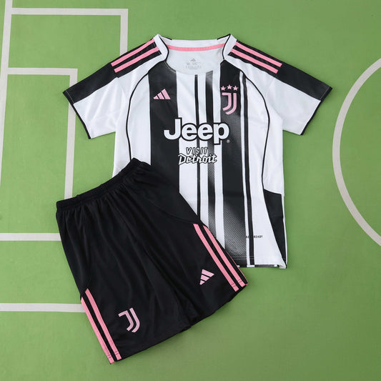 Conjunto Infantil Juventus Local 2025/26 Conjunto Infantil