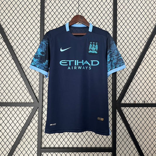 Camiseta Manchester City Ii 15/16 Hombre (Retro) - Versión Hincha